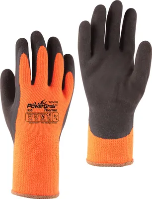 Produktbild von TOWA PowerGrab Thermo orange mit MicroFinish® Latexbeschichtung Größe 7 , 1 Paar