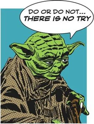Produktbild von Poster Star Wars Classic Comic Quote Yoda 40x50 cm