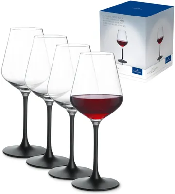 Immagine prodotto di Set di 4 bicchieri da vino rosso in cristallo, capacità 200 ml