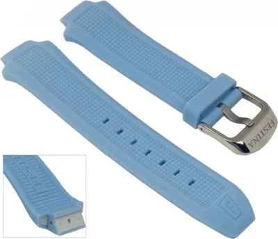 Produktbild von Festina Ersatzband Uhrenarmband Silikon Band Hellblau für F16560/2 F16560 F16559