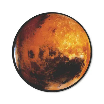 Produktbild von MuchoWow® Mauspad Mousepad Der Planet Mars an einem dunklen Himmel 50x50 cm - Mousepads - Maus Mat - Pad - Mausunterlage - Vinyl