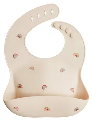 Produktbild von Baby Silikon Lätzchen, Verstellbar und Wasserdicht, Einfach zu Reinigen