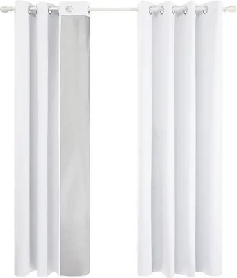 Produktbild von Deconovo FRDE Oxford Vorhang, 240 x 135 cm, hellgrau, 175x140