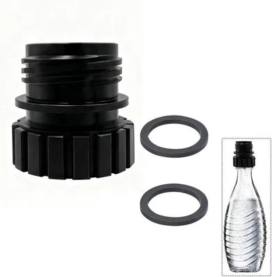 Produktbild von Adapter für Sodastream-Glasflaschen, kompatibel mit Crystal 0,7L und Terra, Schnellanschluss, ideal für den Heimgebrauch, für Küche, Partys und Veranstaltungen