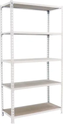 Obrázek produktu pro Simonrack regály pro vysoké zatížení MADERCLICK MEGAPLUS 5 8425437077586 bílá 120,0 x 50,0 x 200,0 cm
