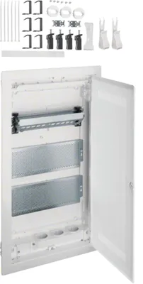 Image de Multimedia Volta mur creux 3 rangées avec porte plastique fendue (VH36WWH)