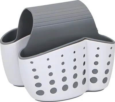 Produktbild von SPÜLBECKEN-Organizer Doppelseitig Caddy Schwammhalter Spülbürstenhalter Schwammkorb Utensilien Korb Badezimmer 79