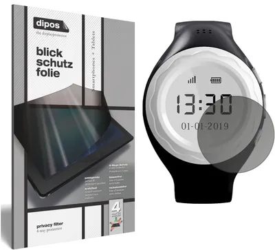Produktbild von Blickschutzfolie für Pingonaut Kidswatch 2019 matt Schutzfolie Folie Display Schutz dipos