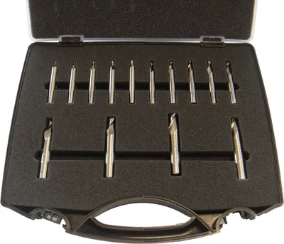 Produktbild von PAULIMOT Schaftfräser- / Fingerfräser-Set 14-teilig HSS-E CO5 (5% Kobalt)