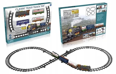 Produktbild von Artyk Spielzeug Eisenbahn-Set mit Lokomotive und Gleisen