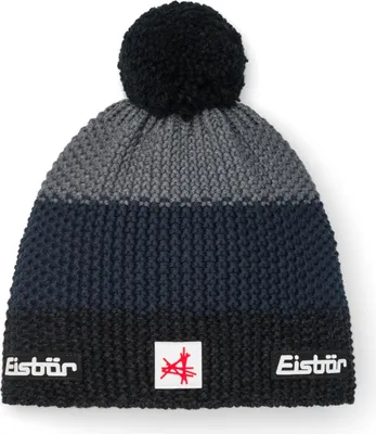 Productafbeelding van Eisbär Star Pompon, gebreide muts voor heren en dames, wintermuts, kleur: zwart