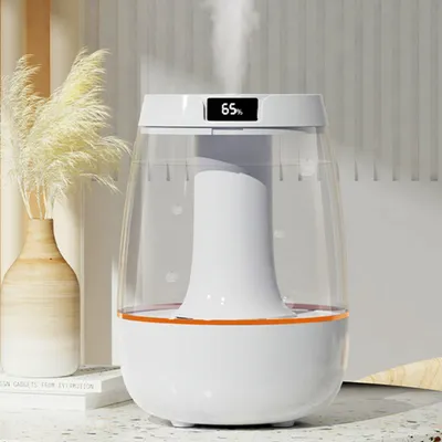 Produktbild von Luftbefeuchter, Diffuser, Raumbefeuchter, Aroma Diffuser, 3L Wassertank, mit Nachtlicht & Hygrometer , 30dB Leise, USB, für Schlafzimmer Büro, Weiß