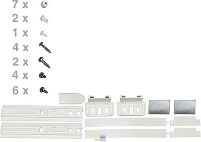 Produktbild von Bauknecht Whirlpool Türwechsel-Set, Schleppscharnier-Set für eintürigen Kühl- oder Gefrierschrank - Nr.: 481231028208