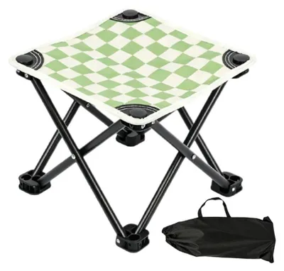 Productafbeelding van Opvouwbare Campingstoel met Schaakborddesign