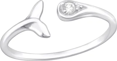 Produktbild von Ring Walflosse Silber 925 55 (17.5 mm Ø)