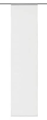 Schiebegardine, 245x60 cm, Dekostoff, weiß, einfarbig