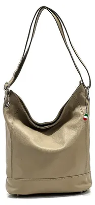 Image de Florence sac taupe beige cuir shopper D2OTF159C