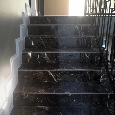 Produktbild von Marmorboden 35m² Set Boden Naturstein Luxus Fliesen Stein Marmor Dark Emperador
