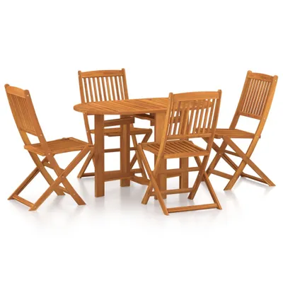 Image de vidaXL Ensemble de jardin 5 pièces en bois massif d'acacia