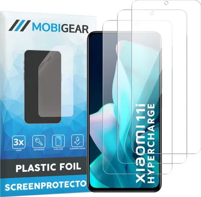 Produktbild von Mobigear  Xiaomi Mi 11i Displayschutz Schutzfolie - Hüllenfreundlich (3er Pack)