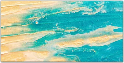 Produktbild von Coloray - Bild aus Glas - Glasbilder - 100 x 50 cm - Wohnzimmer Glasblock mit Bild Wanddekoration Gehärtetes Glas Dekoration Küche - Sand Und Wasser