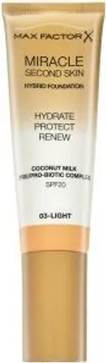 Produktbild von Max Factor Miracle Second Skin, Tube, Creme, Jeder Hauttyp, Feuchtigkeitsspendend, Schutz, Licht, Gelb