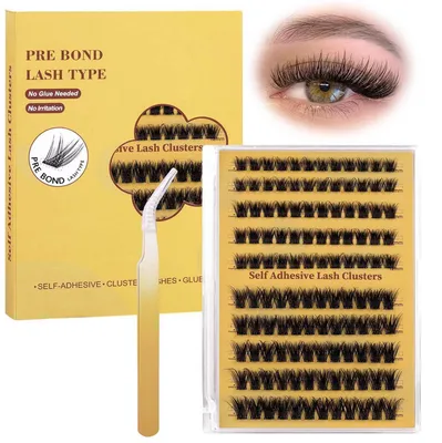 Productafbeelding van Zelfklevende wimperextensions, C-krul, 10-16 mm, 118 stuks, herbruikbaar, met applicator