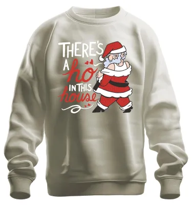 Immagine prodotto di C'è un ho in questa casa Babbo Natale - Regalo di Natale Felpa Pullover Unisex, Natura, L