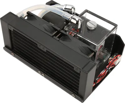 Image de Pompe de refroidissement d'eau 12V 10W 300ML Réservoir d'eau 80mm 4000RPM Ventilateur Réservoir de refroidissement d'eau pour l'industrie