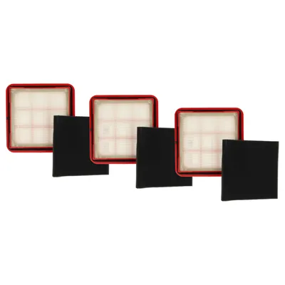 Produktbild von vhbw 3x Schaumstoff-Filter, 3x Motorschutz-Filter Ersatz für 9178015317 für Staubsauger