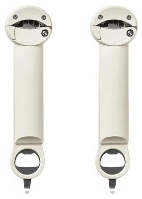 Produktbild von 2PCS Verstellbarer Deckelöffner aus Edelstahl Multifunktionaler Ausziehbarer Flaschen und Glasöffner Wandmontierbar