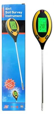 Produktbild von 4 in 1 Bodentester Bodenmessgerät Tester PH-Wert Temperatur Feuchtigkeit Licht