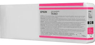 Produktbild von Epson Singlepack Vivid Magenta T636300 UltraChrome HDR, 700 ml, Magenta, Tinte auf Pigmentbasis, 700 ml, 1 Stück(e), Einzelpackung