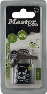 Zdjęcie produktu dla Solidna aluminiowa kłódka Master Lock 3430EURDSKULL - 30 mm