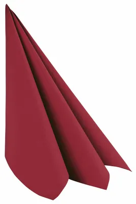 Produktbild von 50x Servietten Airlaid 40x40cm 1/4 -Falz stoffähnlich hochwertig bordeaux