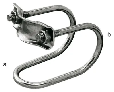 Produktbild von LISTER Nackenrohrhalter 90° verzinkt