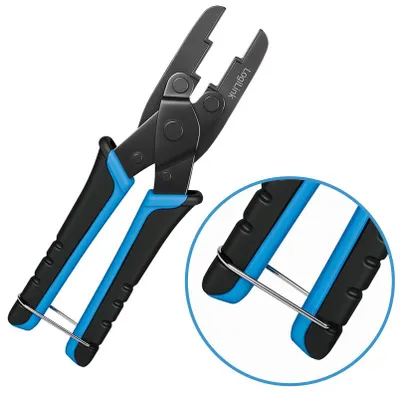 Zdjęcie produktu dla Szczypce do zaciskania LogiLink do modułów Keystone i złączy RJ45, czarne/niebieskie