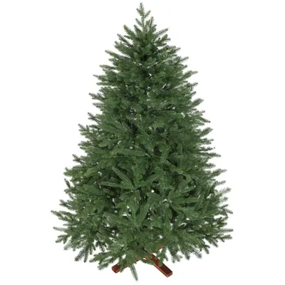 Produktbild von Künstlicher Weihnachtsbaum, realistisches Aussehen, klappbare Zweige, Holzsockel,beste Weihnachtsdekorationen