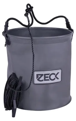 Produktbild von Zeck Falteimer mit Seil Rund Grau 10L 4,5m