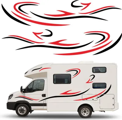 Obrázek produktu pro Samolepka na auto, samolepka na kapotu pro karavan RV samolepka, boční nálepka na auto pro dekoraci kufru auta