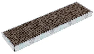 Immagine prodotto di Tiragraffi per gatti - Piatto - 46 x 12 x 3 cm - Cartone ondulato