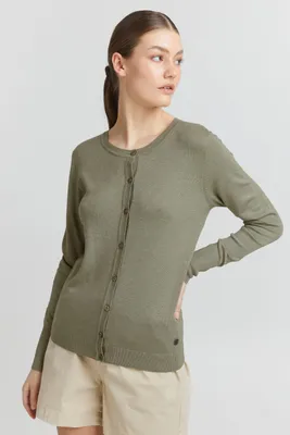Produktbild von OXMO OXHlin - 21950012ME Damen Strickjacke Feinstrick Cardigan Strickcardigan
