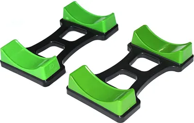 Image de Support pour haltères, modèle compact et stable, idéal pour une utilisation à domicile, de couleur verte