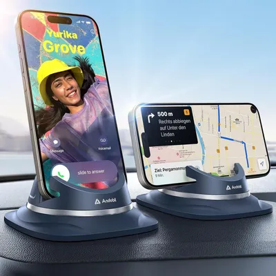 Produktbild von Handyhalterung Auto Armaturenbrett Kfz Halterung für iPhone Samsung Blau