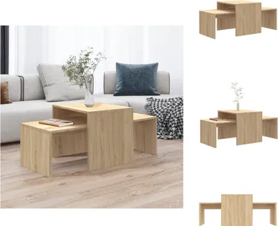 Zdjęcie produktu dla vidaXL Stolik kawowy dąb sonoma 100x48x40 cm materiał drewnopochodny - Stoliki kawowe