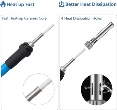 Produktbild von Elektronischer Lötkolben mit einstellbarer Temperatur 200–450 °C. 【Version der 3. Generation】 Einstellbares Lötset, 220 V, 60 W, digitale Lötstation