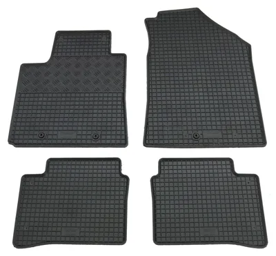 Gummifußmatten Set 4-teilig für Hyundai i10 (2020-), schwarz