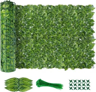 Obrázok produktu pre Umelý brečtanový plot 3 m x 1 m, 2 panely 3 m x 0,5 m, zelená, pre záhradu