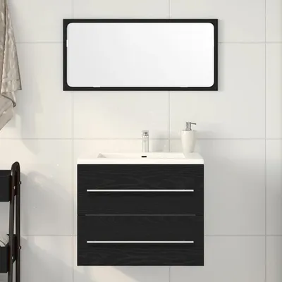 Produktbild von Möbel Waschbeckenunterschrank Braun Eichen-Optik 60x38,5x48 cm - Badezimmer 862028