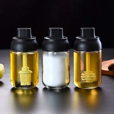 Immagine prodotto di Set di contenitori per erbe aromatiche, 3 pezzi da 250 ml, nero